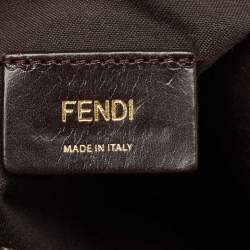 Pre Owned Fendi Tobacco Zucca Canvas and Leather Tote