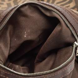 Pre Owned Fendi Tobacco Zucca Canvas and Leather Mama Baguette Bag