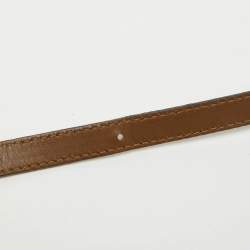 Fendi Brown Leather Medium Peekaboo Top Handle Bag