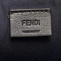 Pre Owned Fendi Navy Blue Leather Rainbow Studded Crossbody Bag