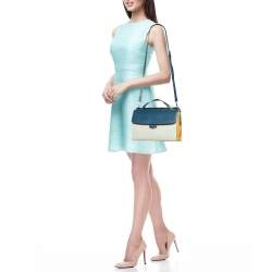 Fendi Multicolor Leather Small Demi Jour Top Handle Bag