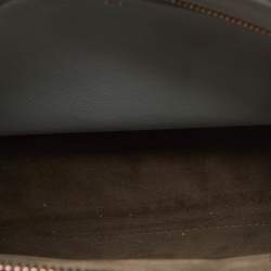Fendi Burgundy Leather Whipstitch Dotcom Top Handle Bag