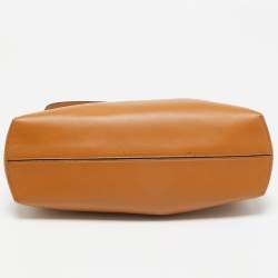 Pre Owned Fendi Brown Leather Medium First Shoulder Bag