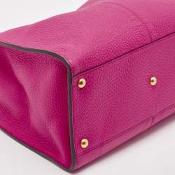 Fendi Pink/Brown Leather Medium Peekaboo X-Lite Top Handle Bag