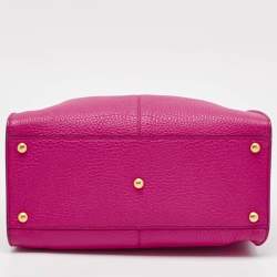 Fendi Pink/Brown Leather Medium Peekaboo X-Lite Top Handle Bag