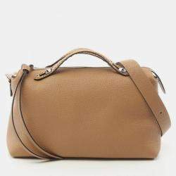 Fendi Brown Leather By The Way Selleria Handbag