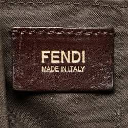 Fendi Red Zucca Canvas and Leather Chef Shoulder Bag