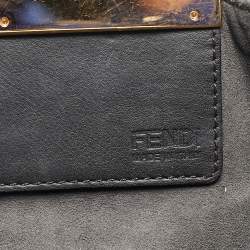 Pre Owned Fendi Black Leather Large 3Jours Tote