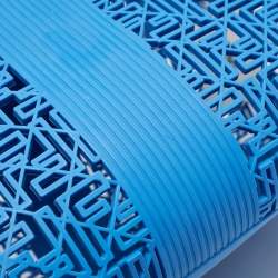 مملوكة مسبقًا Fendi Blue Zucca Rubber Forty8 Basket Tote