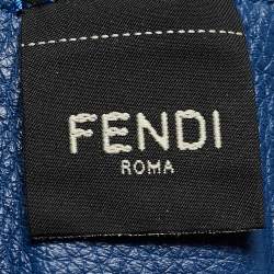 مملوكة مسبقًا Fendi Blue Zucca Rubber Forty8 Basket Tote