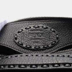Fendi Black Leather By The Way Selleria Medium Handbag