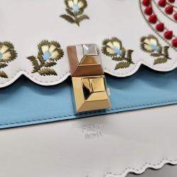 Pre Owned Fendi Multicolor Leather Kan I Shoulder Bag