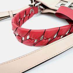 Fendi Pink Leather Peekaboo Regular Bag