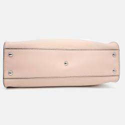 Fendi Pink Leather Peekaboo Regular Bag