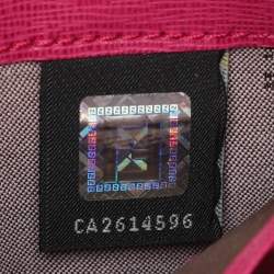 Fendi Pink Leather Elite Zip Around Wallet
