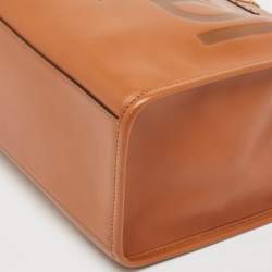Pre Owned Fendi Brown Leather Medium Sunshine Shopper Tote