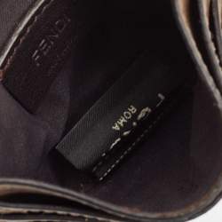 Fendi Tobacco Zucca Leather Card Holder