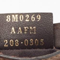 Fendi Tobacco Zucca Leather Card Holder