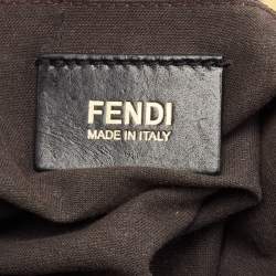 Pre Owned Fendi Black Leather Mamma Forever Shoulder Bag