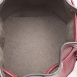 Fendi Burgundy Leather Mini Mon Tresor Bucket Bag