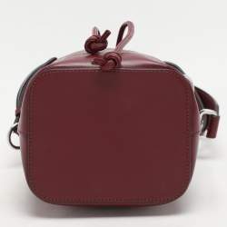 Fendi Burgundy Leather Mini Mon Tresor Bucket Bag