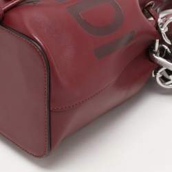 Fendi Burgundy Leather Mini Mon Tresor Bucket Bag