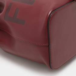 Fendi Burgundy Leather Mini Mon Tresor Bucket Bag