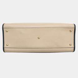 Fendi Light Brown, Black Runaway Tote Bag