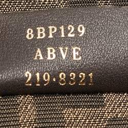 Pre Owned Fendi Black Leather Small First Clutch Bag