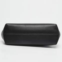 Pre Owned Fendi Black Leather Small First Clutch Bag