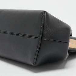 Pre Owned Fendi Black Leather Small First Clutch Bag