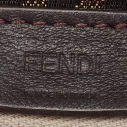 Fendi Silver Leather Nano Fendigraphy Hobo