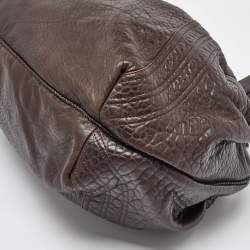 Pre Owned Fendi Brown Nappa Leather Spy Bag