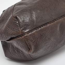 Pre Owned Fendi Brown Nappa Leather Spy Bag