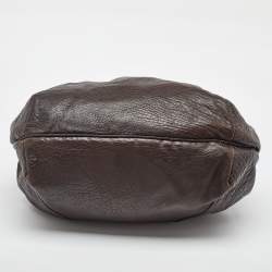 Pre Owned Fendi Brown Nappa Leather Spy Bag