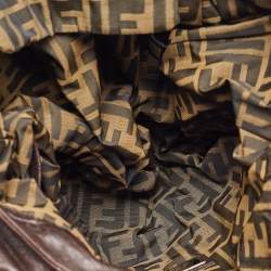 Pre Owned Fendi Brown Nappa Leather Spy Bag