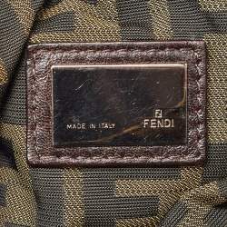 Pre Owned Fendi Brown Nappa Leather Spy Bag