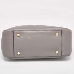 Pre Owned Fendi Grey Leather Gloria Tote