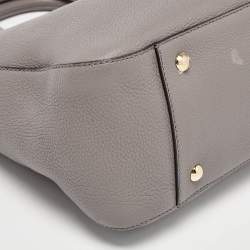 Pre Owned Fendi Grey Leather Gloria Tote