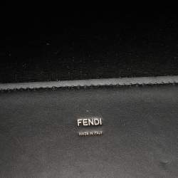 Pre Owned Fendi Black Leather Medium Sunshine Shopper Tote