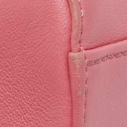 مملوكة مسبقًا Fendi Pink/Green Leather Mini Peekaboo Top Handle Bag