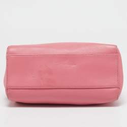 مملوكة مسبقًا Fendi Pink/Green Leather Mini Peekaboo Top Handle Bag