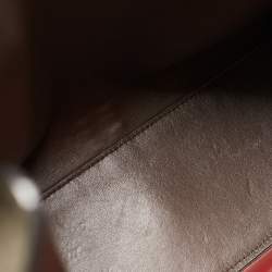 Pre Owned Fendi Black Leather Medium Peekaboo X-Lite Top Handle Bag