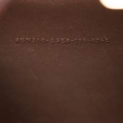 Pre Owned Fendi Black Leather Medium Peekaboo X-Lite Top Handle Bag