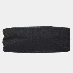 مملوكة مسبقًا حقيبة يد توتس فندي زوتشينو قماش أسود