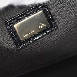 Pre Owned Fendi Brown Zucchino Canvas Handbag