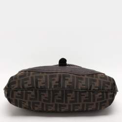 مملوكة مسبقًا Fendi Brown Zucca Canvas and Leather Spy Hobo 