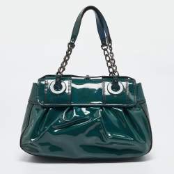 مملوكة مسبقًا Fendi Blue Patent Leather B Shoulder Bag