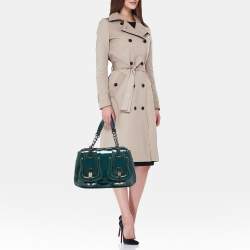 مملوكة مسبقًا Fendi Blue Patent Leather B Shoulder Bag