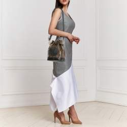 Pre Owned Fendi Brown FF Coated Canvas Grande Mon Tresor Bucket Bag